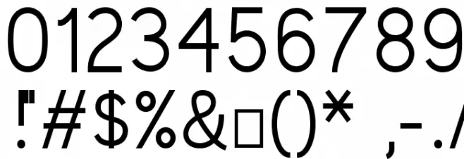 Kirvy Regular Font OTHER CHARS