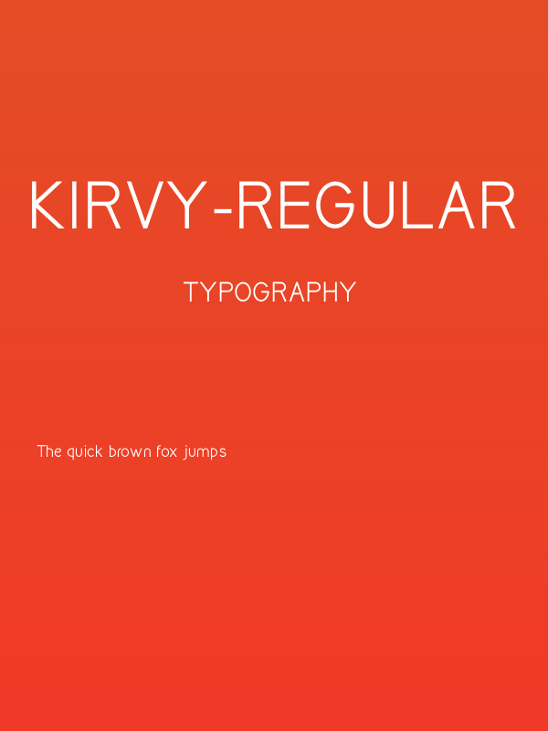 Kirvy-Regular Poster