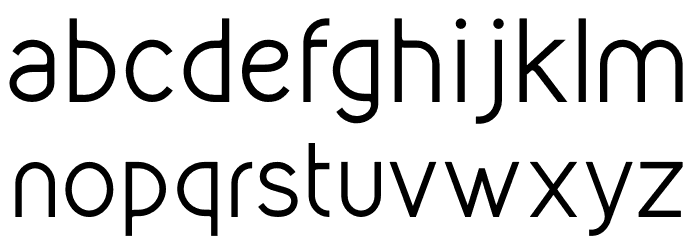 Kirvy-Regular Font LOWERCASE