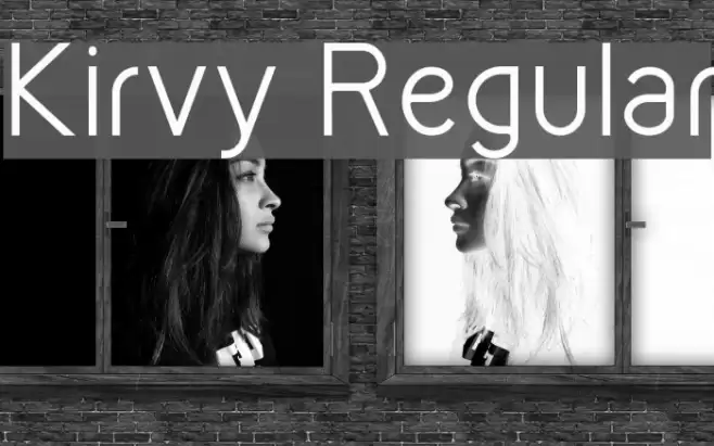 Kirvy Regular Font examples