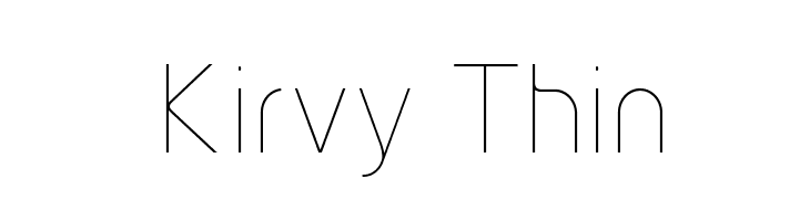 Kirvy Thin Font