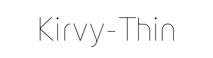 Kirvy-Thin  baixar fontes gratis