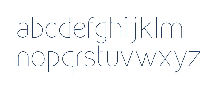 Kirvy-Thin Lowercase