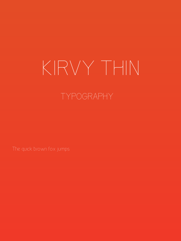 Kirvy Thin Poster