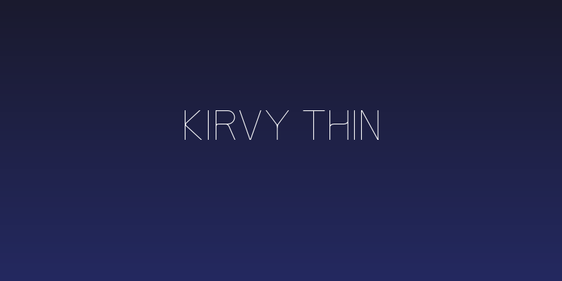Kirvy Thin Social Header