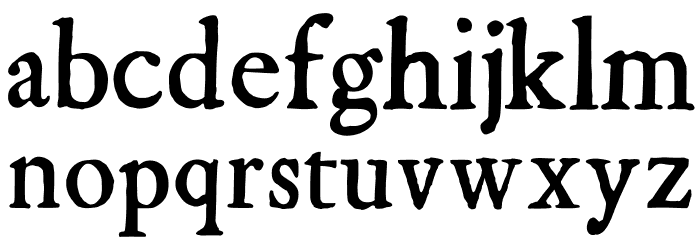 KisMiklos Font LOWERCASE