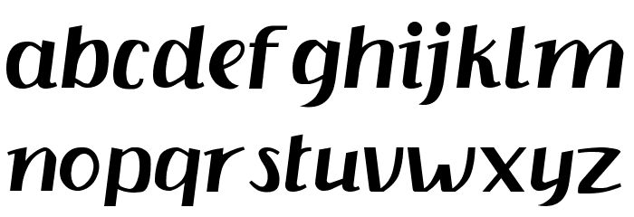 Kisha Serif Font LOWERCASE