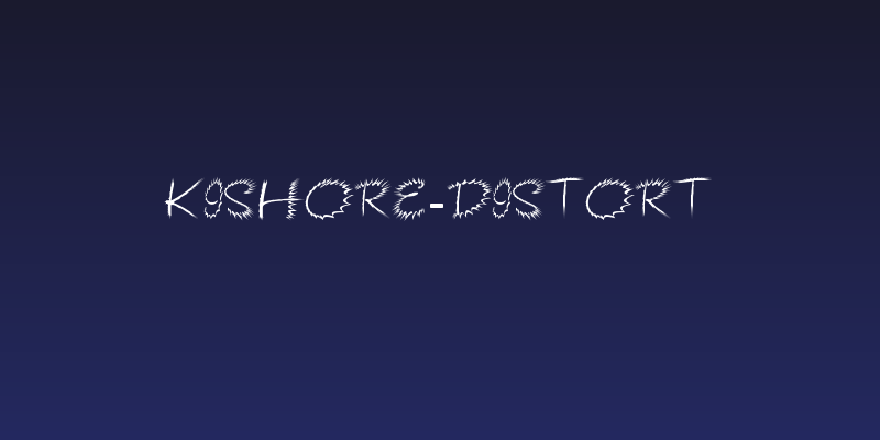 Kishore-Distort Social Header