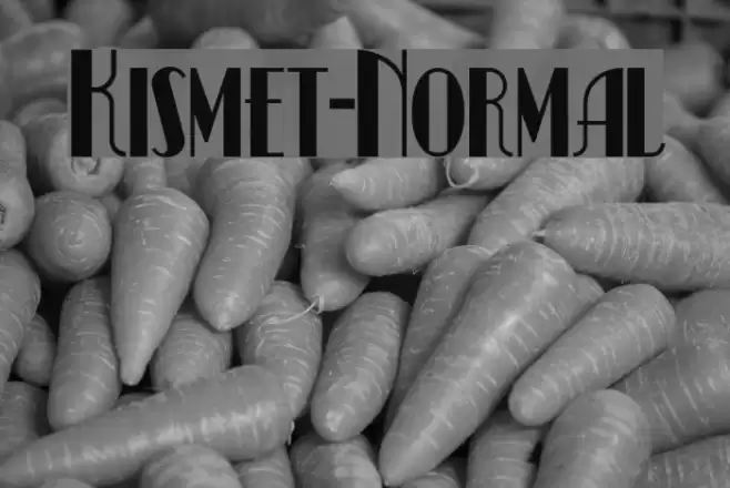 Kismet-Normal Шрифта examples