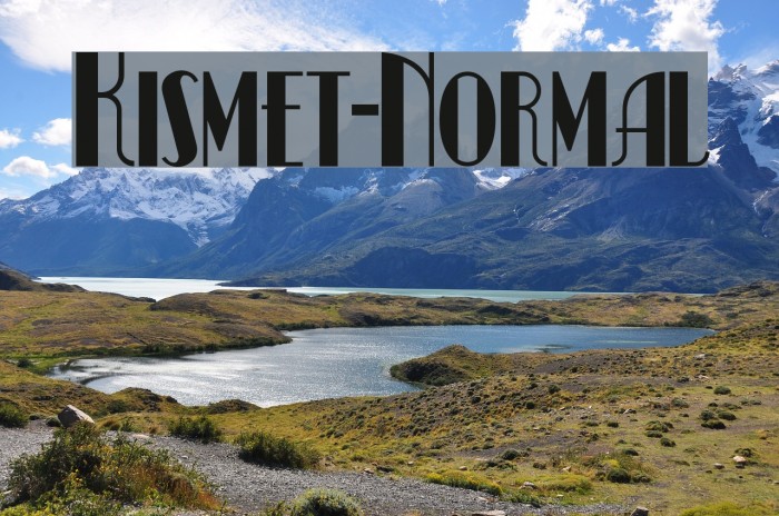 Kismet-Normal Font examples