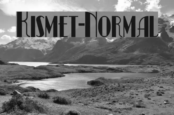 Kismet-Normal Шрифта examples
