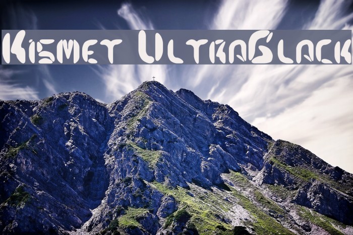 Kismet UltraBlack Font examples
