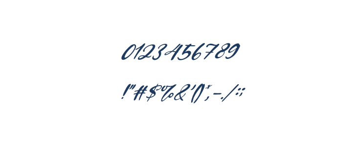 Kiss Boom Italic Other Characters