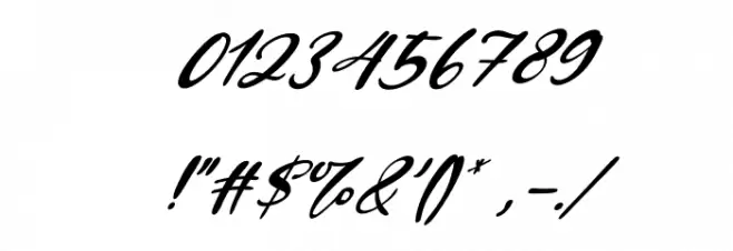 Kiss Boom Italic Font OTHER CHARS