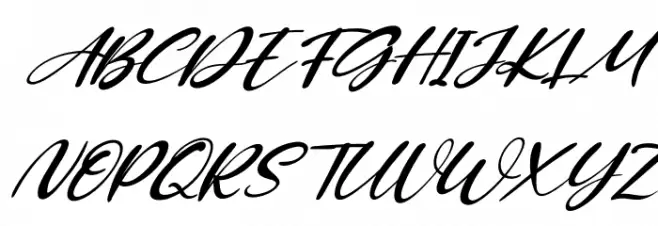 Kiss Boom Italic Fuentes MAYÚSCULAS