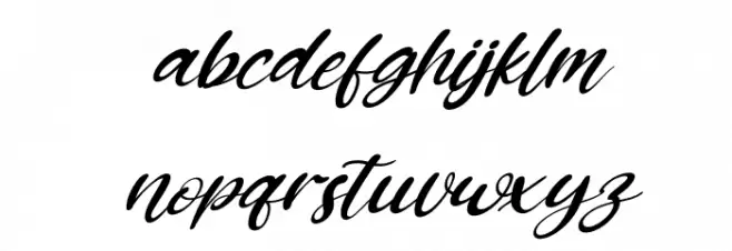Kiss Boom Italic 字体 小写