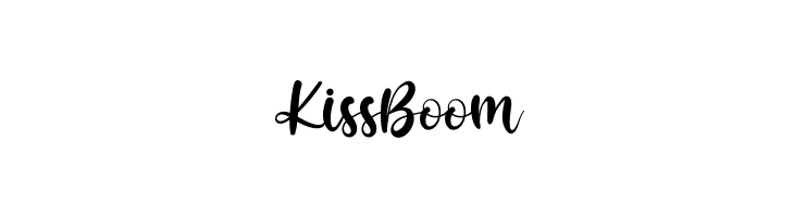 Kiss Boom  Fuentes Gratis Descargar