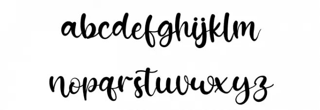 Kiss Boom Font LOWERCASE