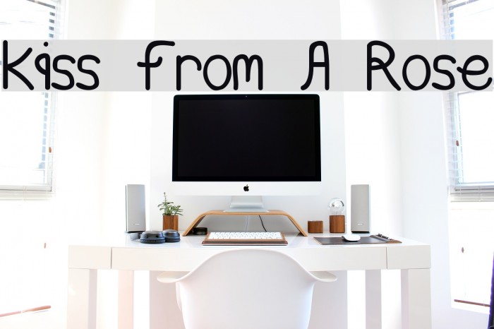 Kiss From A Rose Font examples