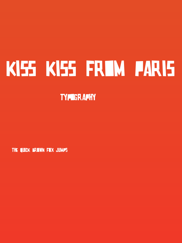 Kiss Kiss From Paris Poster