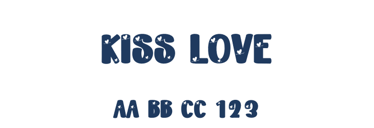 Kiss Love Font Preview