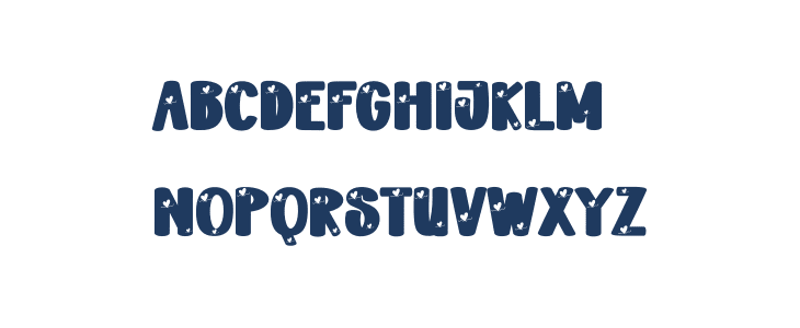 Kiss Love Uppercase