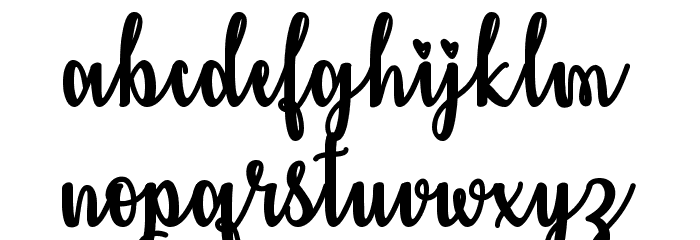 Kiss Me or Not Font LOWERCASE