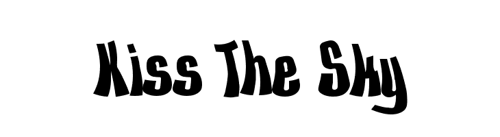 Kiss The Sky  font caratteri gratis