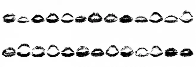 KissKiss Fonte MAIÚSCULAS
