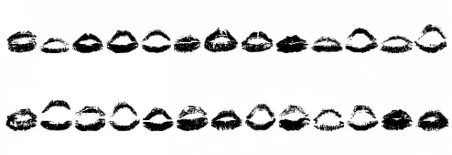 KissKiss Caratteri MAIUSCOLE