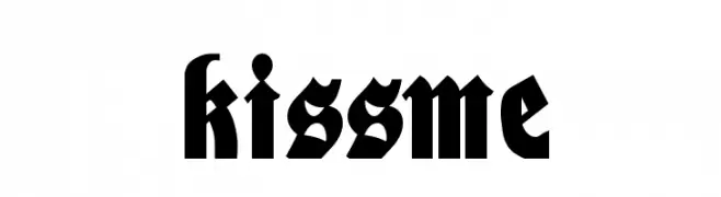 KissMe  Fuentes Gratis Descargar