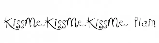 KissMeKissMeKissMe Plain  Fuentes Gratis Descargar
