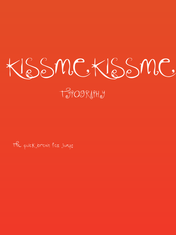 KissMeKissMeKissMe Plain Poster