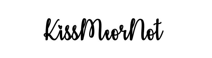 KissMeorNot  font caratteri gratis