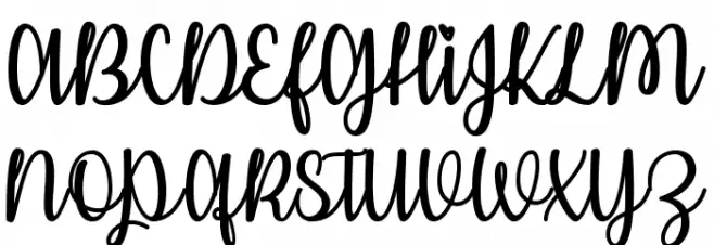 KissMeorNot Font Litere mari