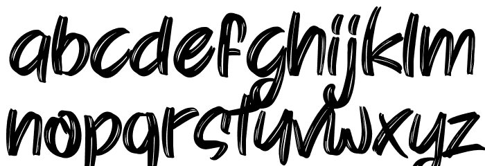 Kisser Font LOWERCASE