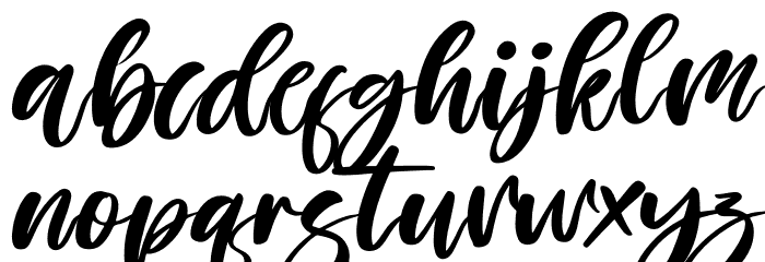 Kissing Love Italic Font LOWERCASE