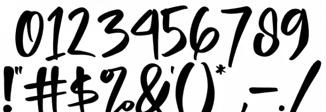 Kissing Love Font OTHER CHARS