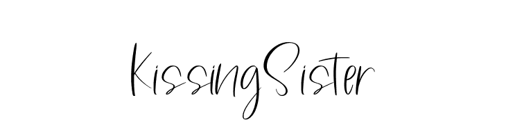 Kissing Sister  baixar fontes gratis