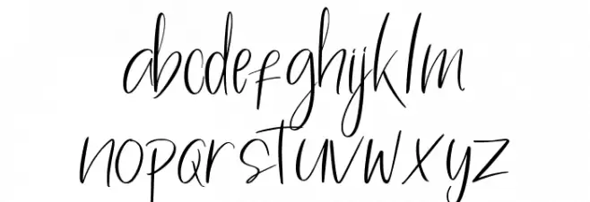 Kissing Sister Schriftart Kleinbuchstaben