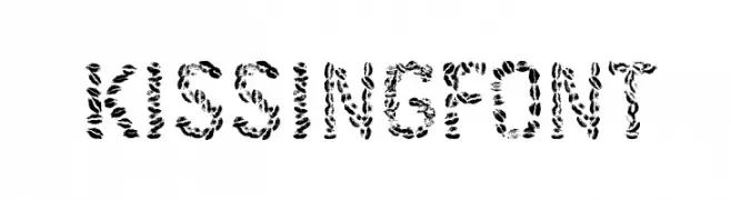 Kissingfont  font caratteri gratis