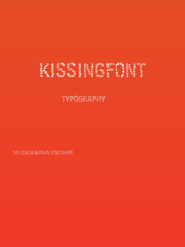Kissingfont Poster