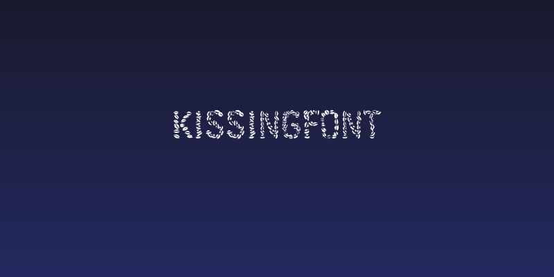 Kissingfont Social Header