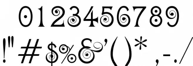 Kisstelle Font OTHER CHARS