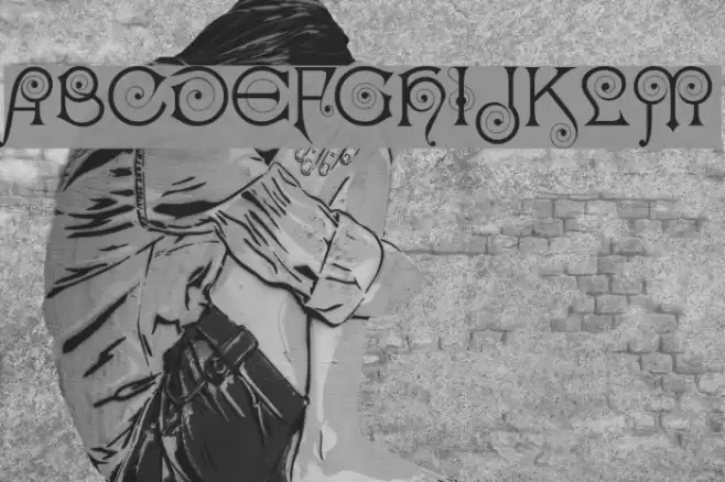 Kisstelle Font examples