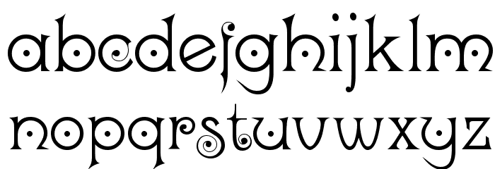 Kisstelle Font LOWERCASE