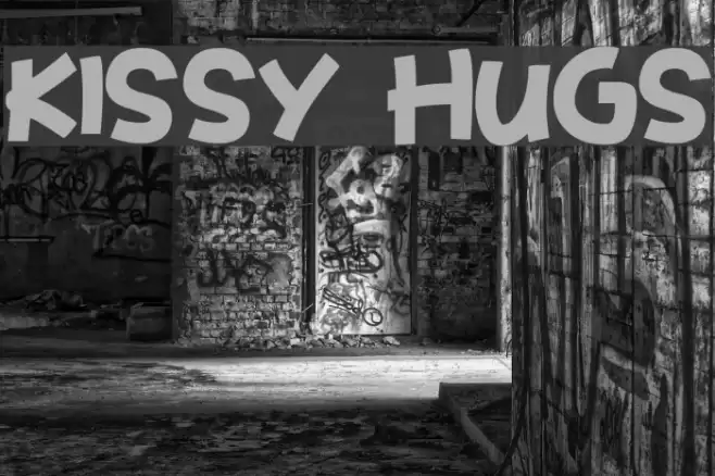 Kissy Hugs Font examples