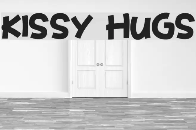 Kissy Hugs Font examples