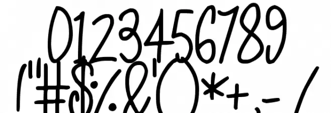 Kissy Font OTHER CHARS