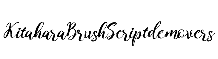 Kitahara Brush Script demo vers 